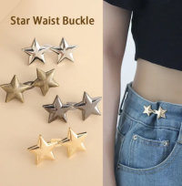 1Pair Detachable Metal Star Tighten Waist Button