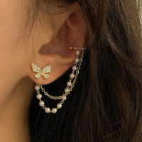 Ladies Fashion Rhinestone Butterfly Chain