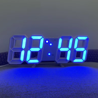 3D LED Digital Wall Clock