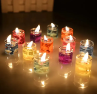 Jelly Candles 6 Pieces Assorted Colors
