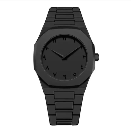 Arabic Black Aura Watch – Sleek, Stylish & Functional - Watch for Men
